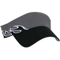 Charcoal Gray Racing Visor W/ Black Bill